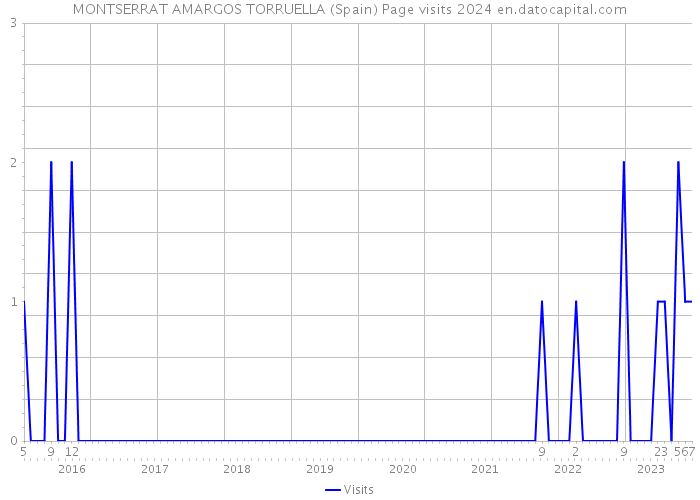 MONTSERRAT AMARGOS TORRUELLA (Spain) Page visits 2024 