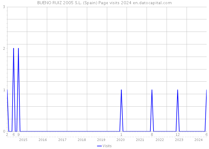 BUENO RUIZ 2005 S.L. (Spain) Page visits 2024 