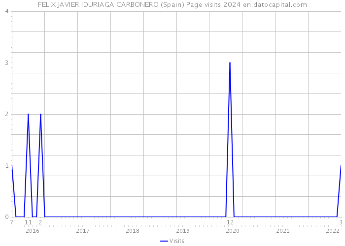 FELIX JAVIER IDURIAGA CARBONERO (Spain) Page visits 2024 