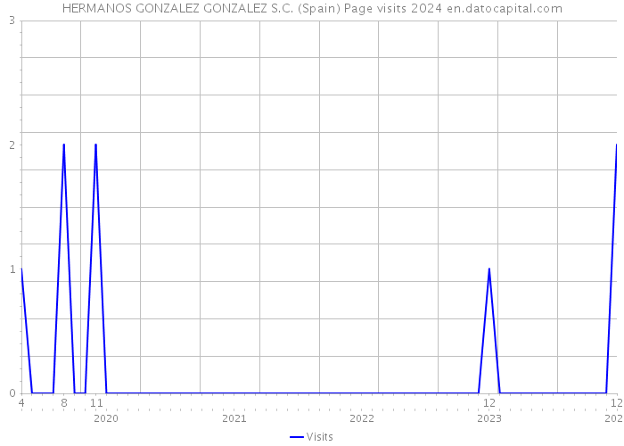 HERMANOS GONZALEZ GONZALEZ S.C. (Spain) Page visits 2024 