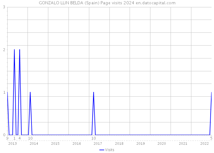 GONZALO LLIN BELDA (Spain) Page visits 2024 
