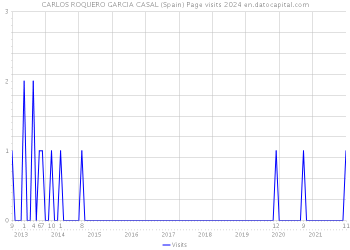 CARLOS ROQUERO GARCIA CASAL (Spain) Page visits 2024 
