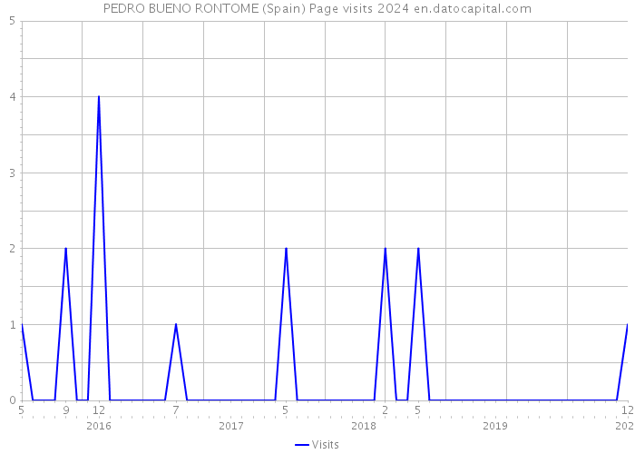 PEDRO BUENO RONTOME (Spain) Page visits 2024 