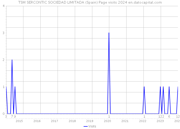 TSM SERCONTIC SOCIEDAD LIMITADA (Spain) Page visits 2024 
