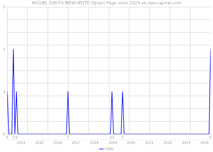 MIGUEL ZURITA BENAVENTE (Spain) Page visits 2024 