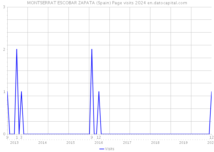 MONTSERRAT ESCOBAR ZAPATA (Spain) Page visits 2024 