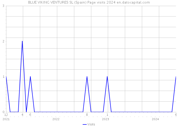 BLUE VIKING VENTURES SL (Spain) Page visits 2024 