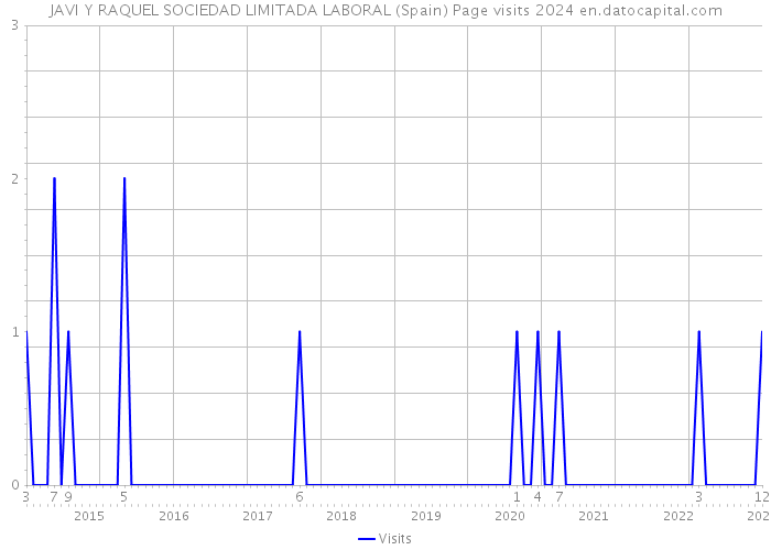 JAVI Y RAQUEL SOCIEDAD LIMITADA LABORAL (Spain) Page visits 2024 