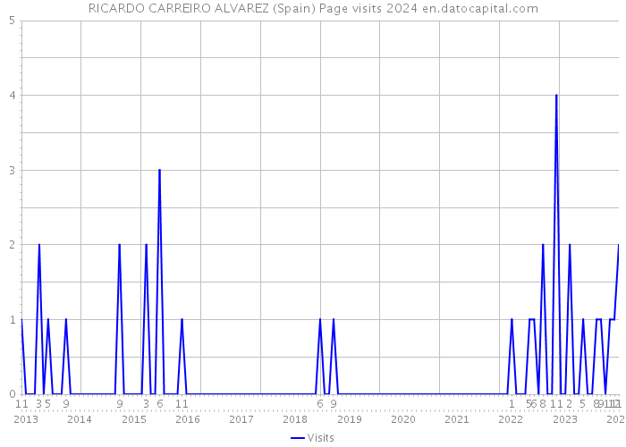 RICARDO CARREIRO ALVAREZ (Spain) Page visits 2024 