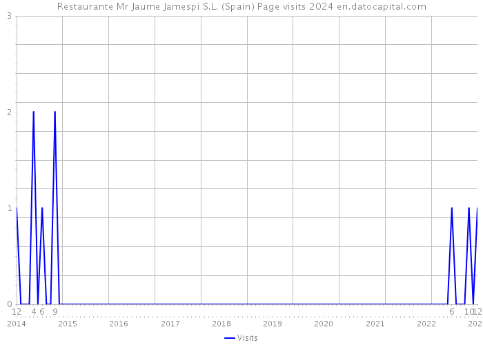 Restaurante Mr Jaume Jamespi S.L. (Spain) Page visits 2024 