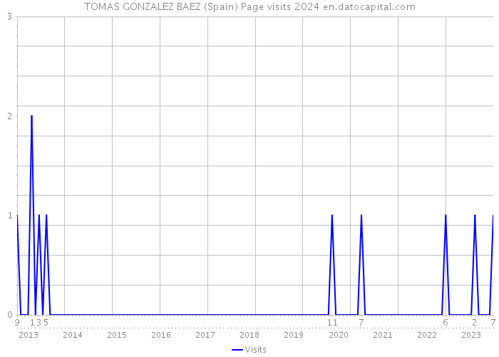 TOMAS GONZALEZ BAEZ (Spain) Page visits 2024 