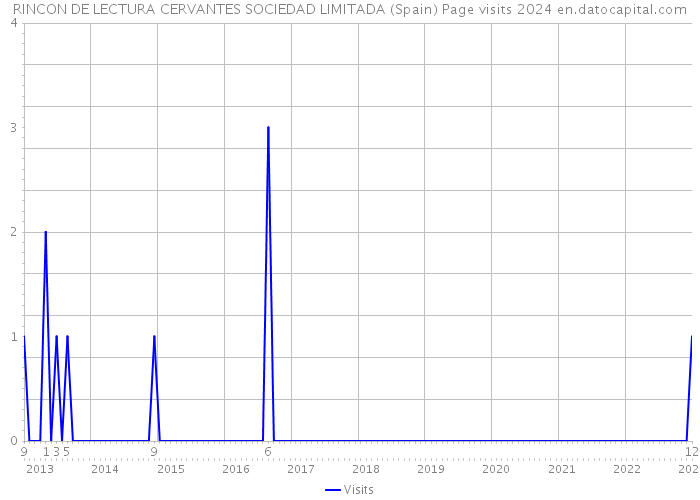 RINCON DE LECTURA CERVANTES SOCIEDAD LIMITADA (Spain) Page visits 2024 