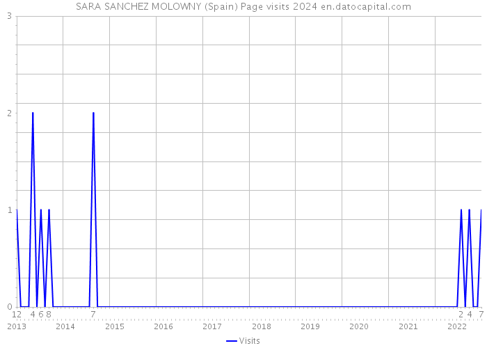 SARA SANCHEZ MOLOWNY (Spain) Page visits 2024 