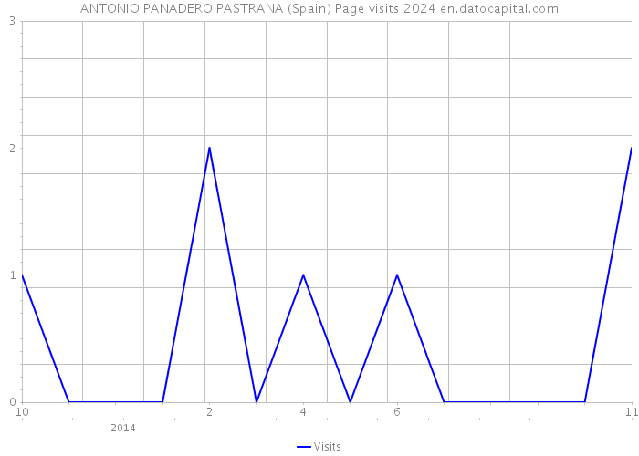 ANTONIO PANADERO PASTRANA (Spain) Page visits 2024 