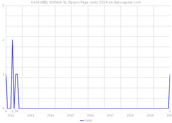 KASKABEL SOINUA SL (Spain) Page visits 2024 