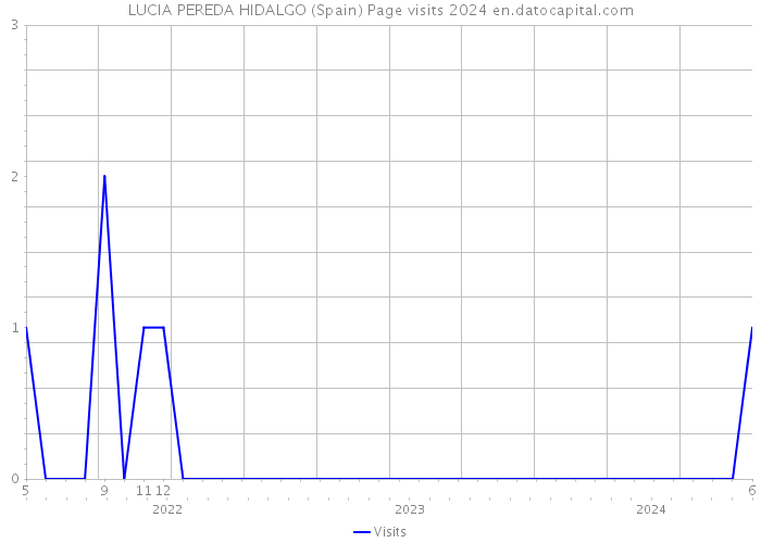 LUCIA PEREDA HIDALGO (Spain) Page visits 2024 