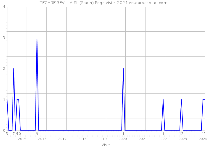 TECARE REVILLA SL (Spain) Page visits 2024 