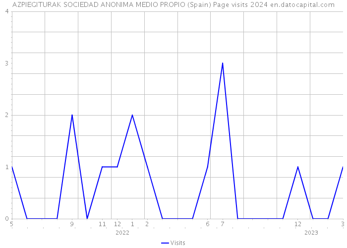 AZPIEGITURAK SOCIEDAD ANONIMA MEDIO PROPIO (Spain) Page visits 2024 