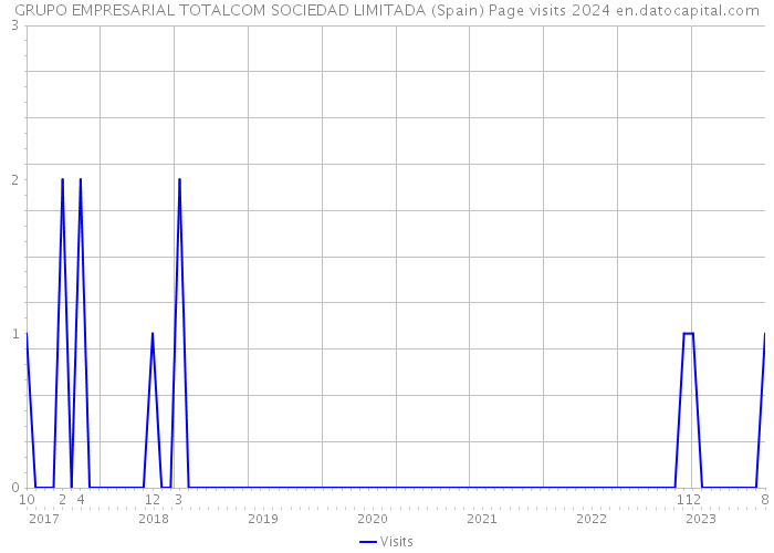 GRUPO EMPRESARIAL TOTALCOM SOCIEDAD LIMITADA (Spain) Page visits 2024 