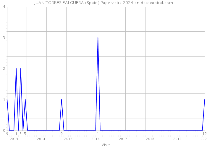 JUAN TORRES FALGUERA (Spain) Page visits 2024 