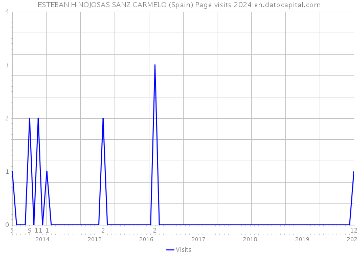 ESTEBAN HINOJOSAS SANZ CARMELO (Spain) Page visits 2024 