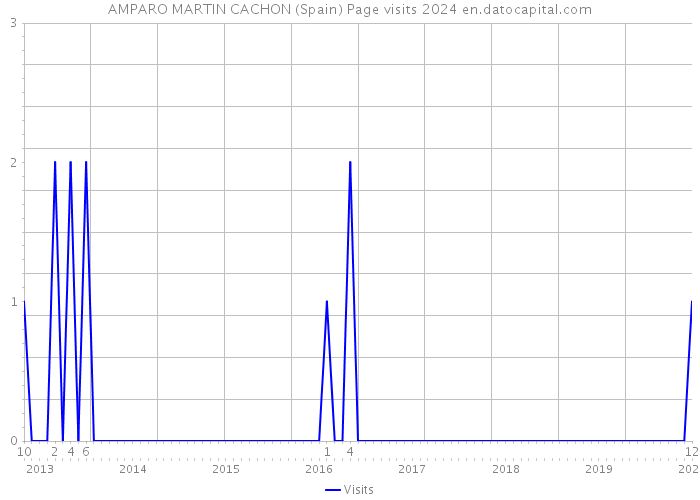 AMPARO MARTIN CACHON (Spain) Page visits 2024 