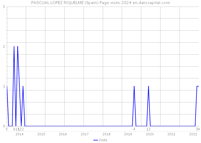 PASCUAL LOPEZ RIQUELME (Spain) Page visits 2024 