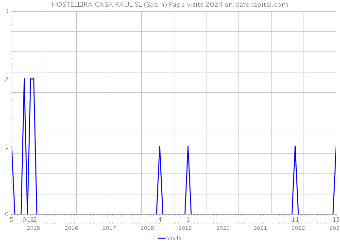 HOSTELEIRA CASA RAUL SL (Spain) Page visits 2024 