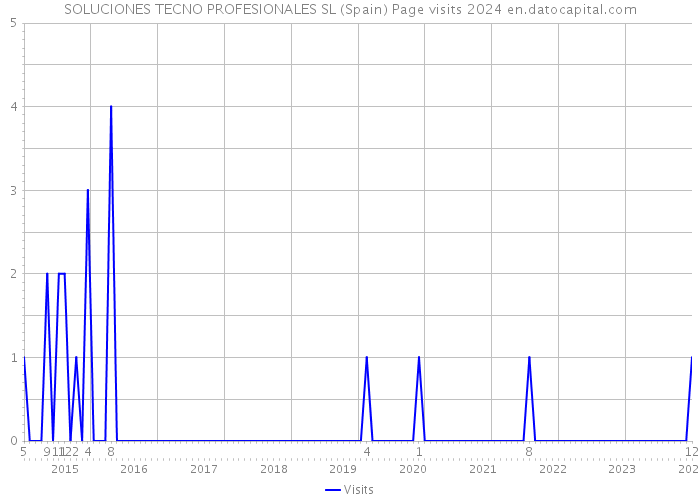 SOLUCIONES TECNO PROFESIONALES SL (Spain) Page visits 2024 