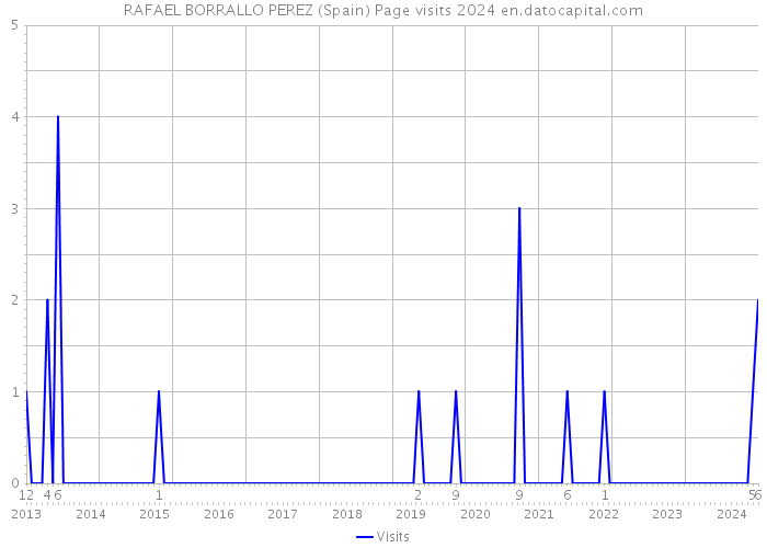 RAFAEL BORRALLO PEREZ (Spain) Page visits 2024 