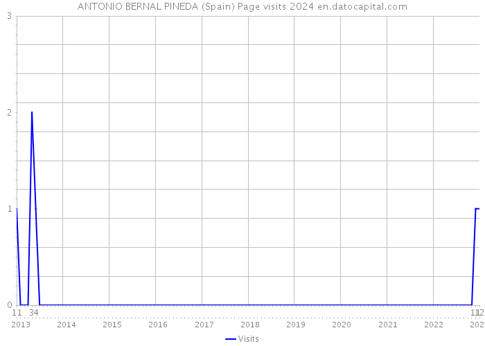 ANTONIO BERNAL PINEDA (Spain) Page visits 2024 