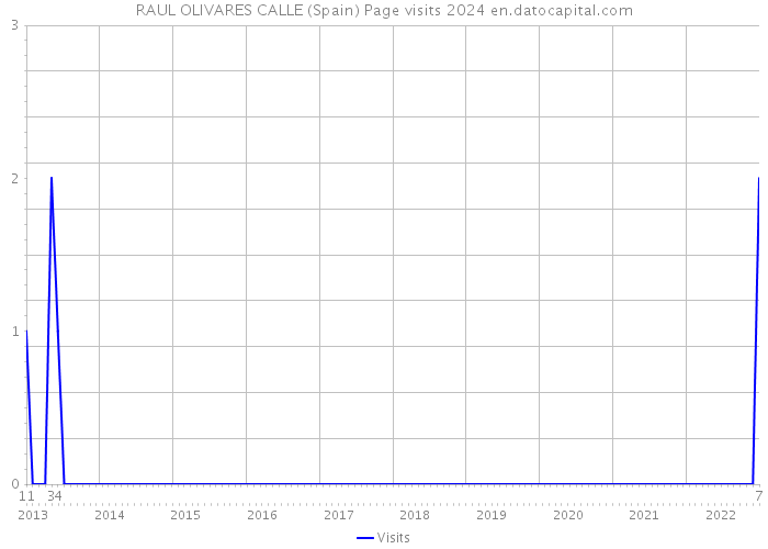 RAUL OLIVARES CALLE (Spain) Page visits 2024 