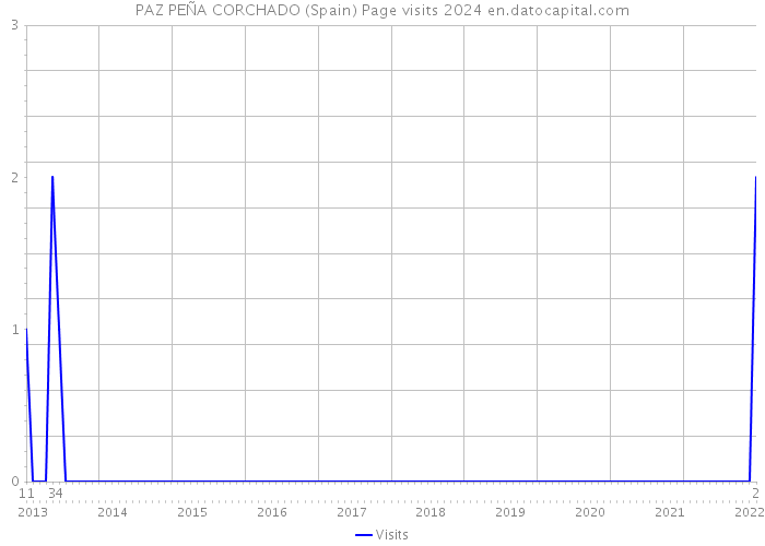 PAZ PEÑA CORCHADO (Spain) Page visits 2024 