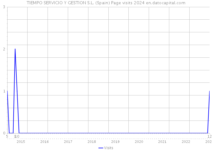 TIEMPO SERVICIO Y GESTION S.L. (Spain) Page visits 2024 
