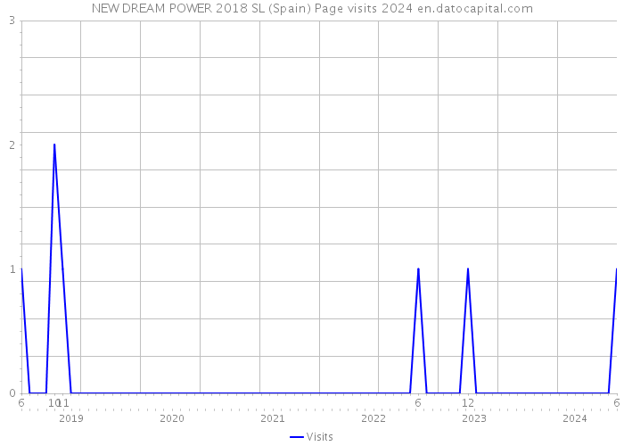 NEW DREAM POWER 2018 SL (Spain) Page visits 2024 