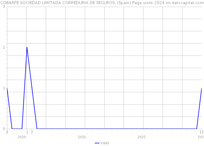 COBARFE SOCIEDAD LIMITADA CORREDURIA DE SEGUROS. (Spain) Page visits 2024 