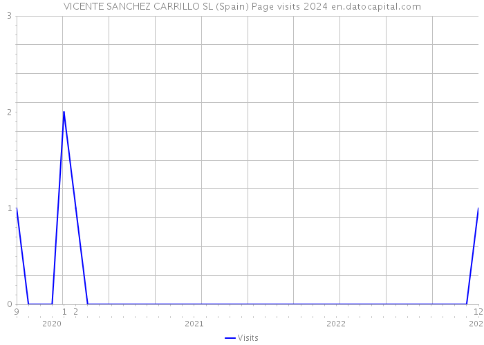 VICENTE SANCHEZ CARRILLO SL (Spain) Page visits 2024 