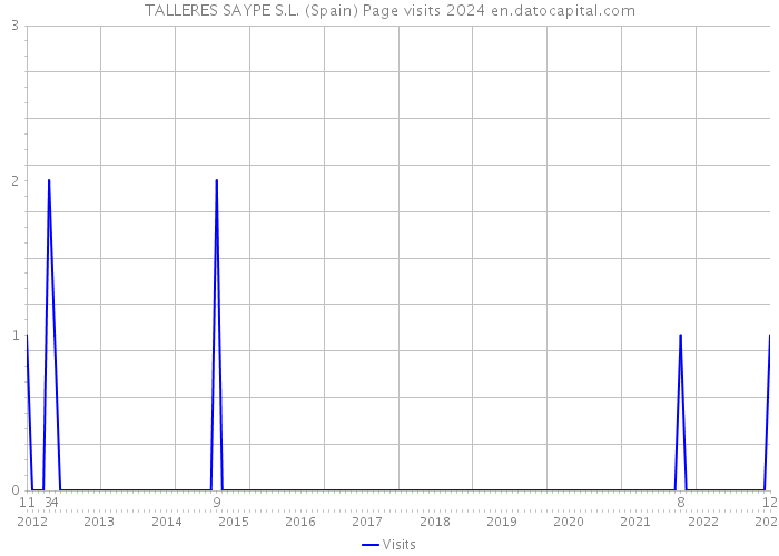 TALLERES SAYPE S.L. (Spain) Page visits 2024 