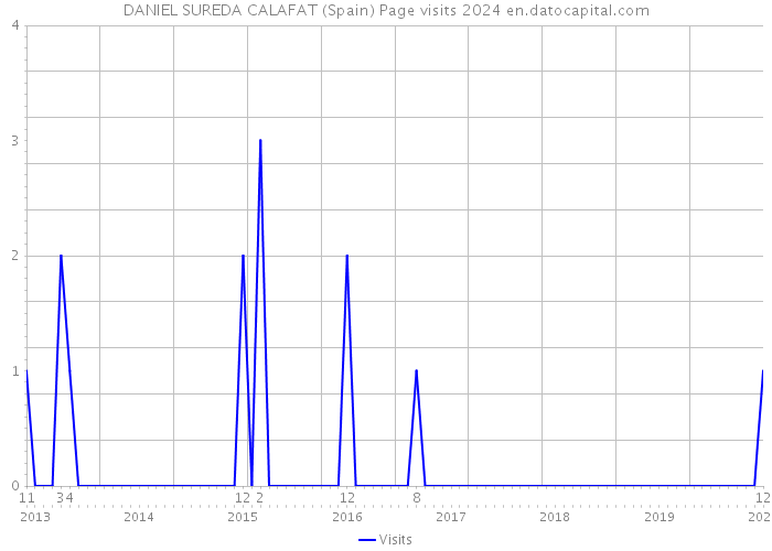 DANIEL SUREDA CALAFAT (Spain) Page visits 2024 