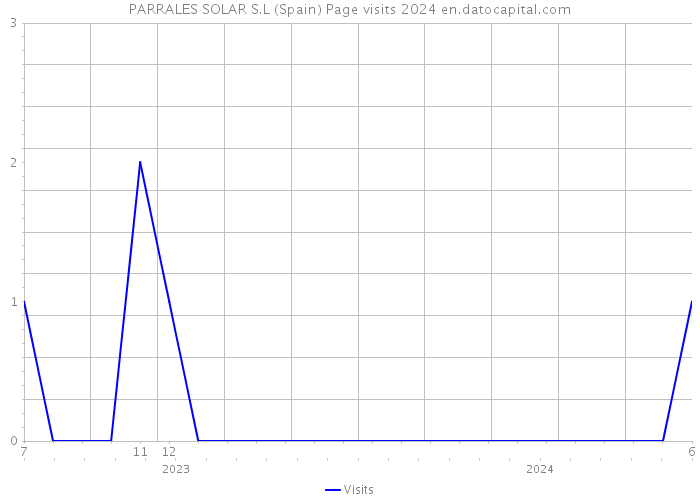 PARRALES SOLAR S.L (Spain) Page visits 2024 