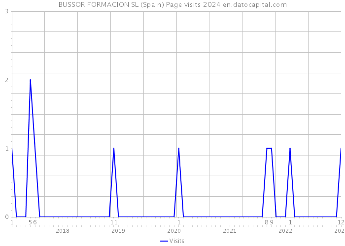 BUSSOR FORMACION SL (Spain) Page visits 2024 
