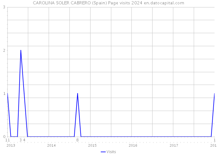 CAROLINA SOLER CABRERO (Spain) Page visits 2024 