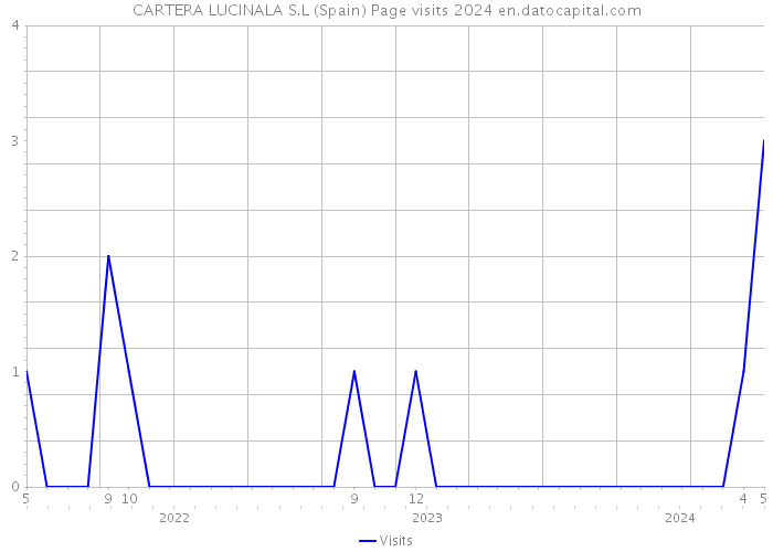 CARTERA LUCINALA S.L (Spain) Page visits 2024 