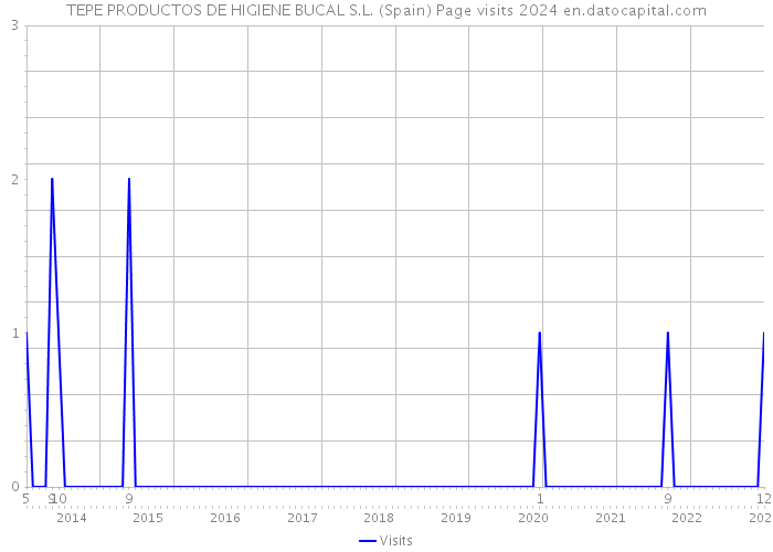 TEPE PRODUCTOS DE HIGIENE BUCAL S.L. (Spain) Page visits 2024 