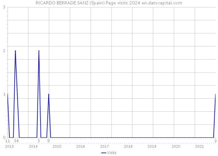 RICARDO BERRADE SANZ (Spain) Page visits 2024 