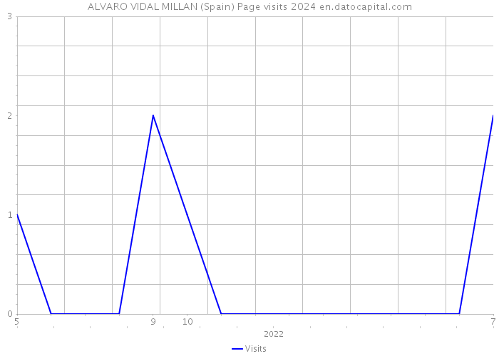 ALVARO VIDAL MILLAN (Spain) Page visits 2024 