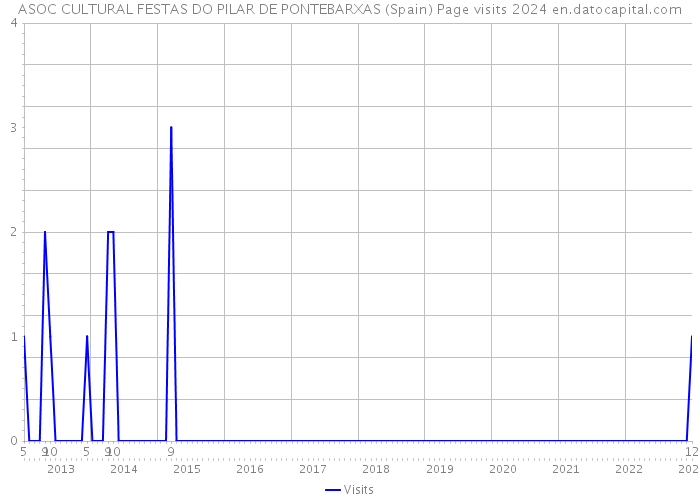 ASOC CULTURAL FESTAS DO PILAR DE PONTEBARXAS (Spain) Page visits 2024 