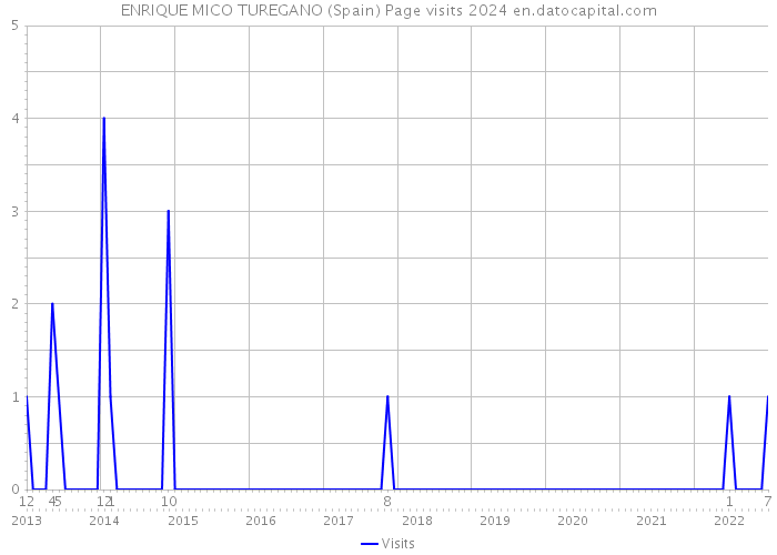 ENRIQUE MICO TUREGANO (Spain) Page visits 2024 
