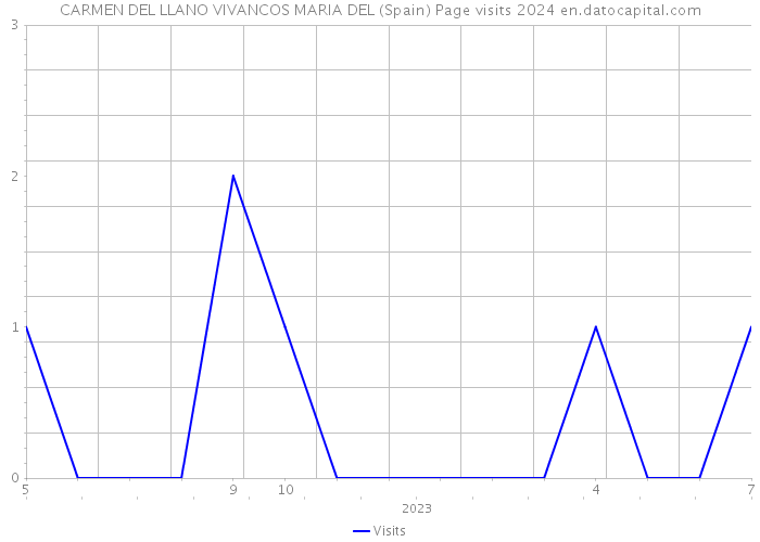 CARMEN DEL LLANO VIVANCOS MARIA DEL (Spain) Page visits 2024 