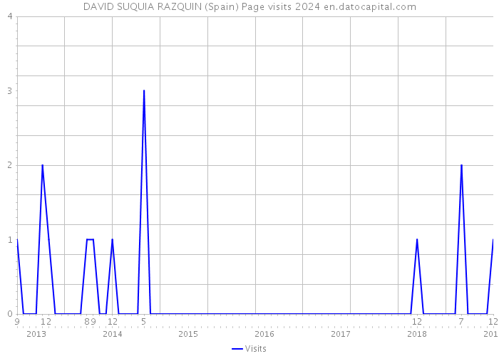 DAVID SUQUIA RAZQUIN (Spain) Page visits 2024 